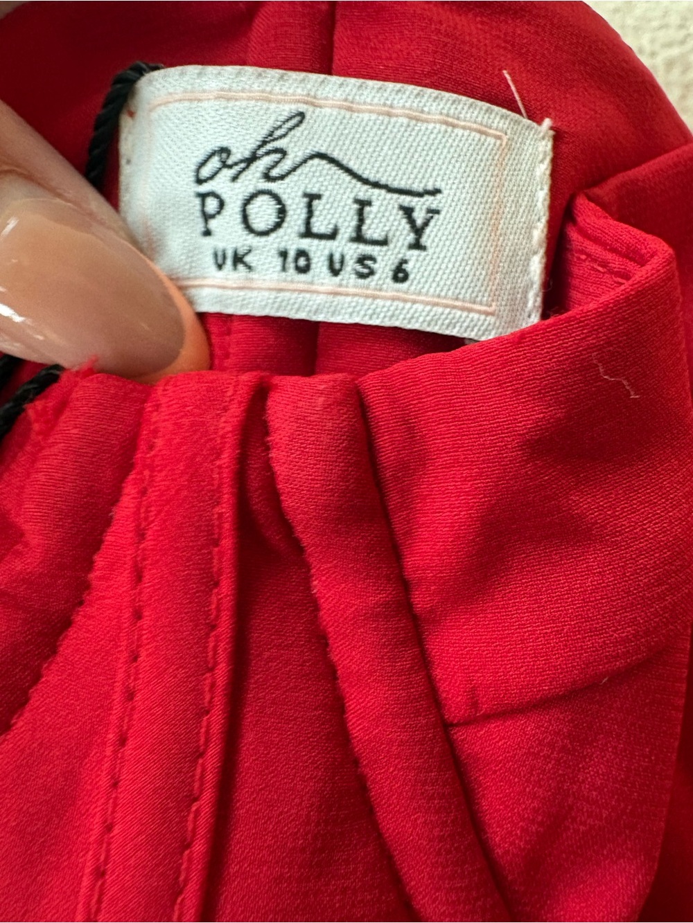 Oh Polly Lovella Draped Corset Mini Dress in Red - Picture 6 of 8